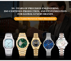 Luxe herenhorloge van roestvrij staal, automatisch mechanisch uurwerk, saffierglas, duikerswijzerplaat, wijzerweergave, roestvrijstalen band, power - Product Image 6