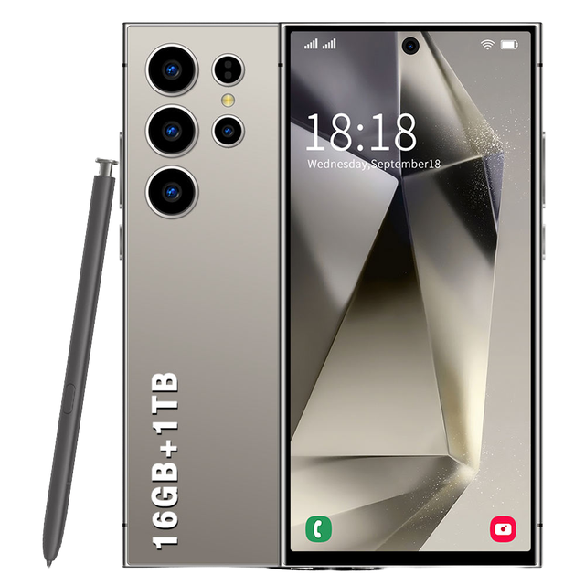 2025 New Original Unlocked 5G LTE CDMA S25 Ultra 16GB+1TB Android 14 MTK Dimensity Gaming Smartphone Dual SIM Above 8000mAh >7"
