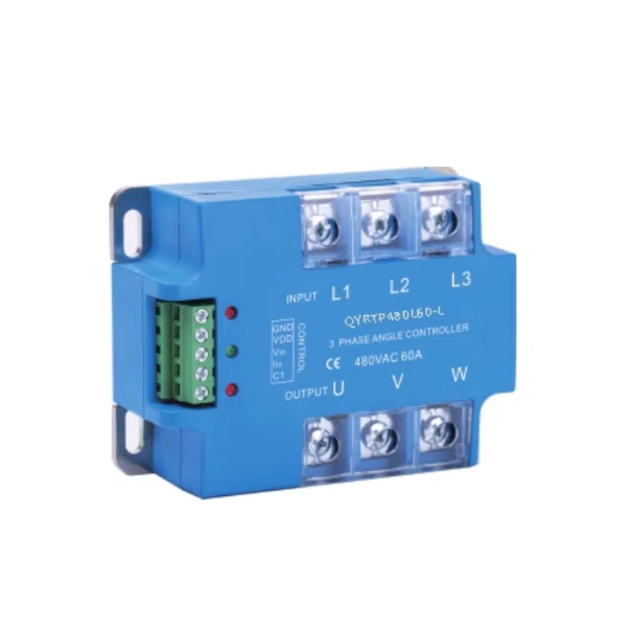 QYRT Series 25A 40A 60A 80A 480VAC 380VAC SSR Three Phase Angle Controller Solid State Relay
