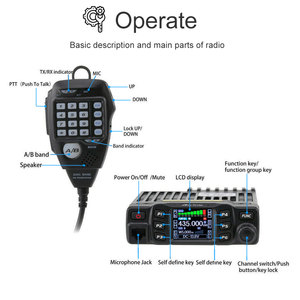 Anytone AT-778UV Radio Amatoriale Dual Band 136-174MHz & 400-490MHz 25W Ricetrasmettitore Mobile con CTCSS DCS e Cavo di Programmazione - Product Image 5