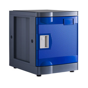 Casier en plastique ABS de qualité supérieure, écologique, robuste, classique, à motif diagonale, avec serrure à clé, pour l'école, la salle de sport, la piscine - Product Image 2