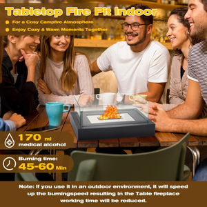 Foyer de table carré et durable personnalisable, allumage automatique, <span class=keywords><strong>insert</strong></span> de cheminée en éthanol biologique de haute qualité, utilisation intérieure/extérieure - Product Image 5