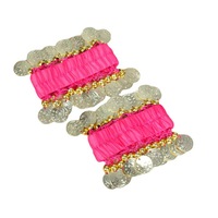 Bracelets extensibles de danse du ventre Bracelet de pièce d'or accessoire de Costume de cheville pour femmes