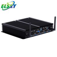 ELSKY – mini pc industriel Portable IPC6000 linux X86 Ubuntu OS avec carte mère 8e gen Quad Core 1.8GHz i7-8550U/8650U