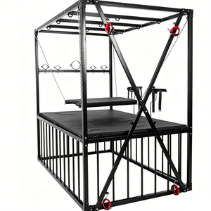 เตียงแขวนสำหรับกิจกรรมทางเพศแบบ BDSM พร้อมโครงเหล็กและอุปกรณ์ยึดติด - Product Image 2