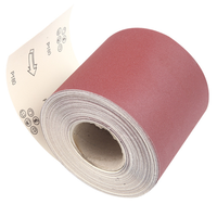 Rouleaux de papier abrasifs, 100mm x 99m, en oxyde d'aluminium rouge, rouleaux de base de papier e-wt, vente en gros