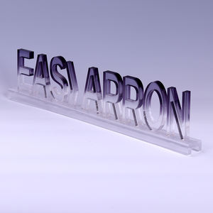 Enseigne de table autoportante personnalisée avec écran LED et <span class=keywords><strong>lettres</strong></span> en acrylique pour publicité de logo - Product Image 3