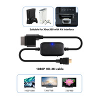 Câble HDMI-compatible de 2M pour Xbox 360, adaptateur vidéo et audio, convertisseur, fils avec câble pour câble TV