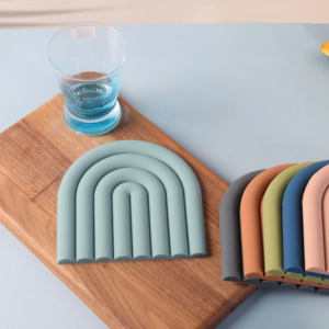 Sous-verre en silicone arc-en-ciel 2026, sous-verre en silicone souple pour canapé, support anti-déversement pour tasse, sous-verre pour boisson, sous-verre en silicone pour canapé - Product Image 6