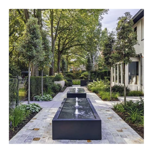 Ornements de Jardin Fontaine à <span class=keywords><strong>Eau</strong></span> en Acier 2025 Idées <span class=keywords><strong>d</strong></span>'Éléments Aquatiques Fontaine Extérieure en Métal pour Jardin - Product Image 1