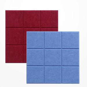 Panneau de <span class=keywords><strong>mousse</strong></span> acoustique absorbant insonorisé en feutre décoration murale panneaux sonores résistants au feu pour mur et plafond - Product Image 1