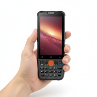 Penjualan Pabrik PDA Genggam Tangguh Android 13 Pemindai Barcode 2D IP67 Tahan Air 4GB+64GB Layar 4-inci Logistik Data Stok