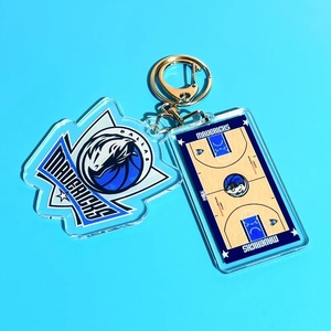 Porte-clés personnalisable avec logo imprimable pour les équipes de basketball Lakers, Warriors, Nets, Clippers, Grizzlies, pour voiture, sac, accessoires - Product Image 3