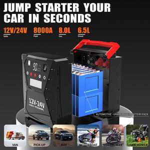 Heavy Duty 12V/24V Motorcycle/Car/Truck Jump Starter Power Bank 4000A Peak Current <strong>Booster</strong> with Spark Proof &amp; LED Light - Product Image 6