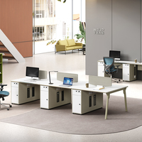 Vente en gros de cloison modulaire personnalisée pour le personnel, mobilier de bureau commercial exécutif, poste de travail de bureau moderne