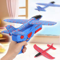 Jouets lanceurs d'avions : Avion en mousse LED avec modes de vol pour garçons, jouets volants d'extérieur, cadeaux d'anniversaire pour garçons et filles, avions