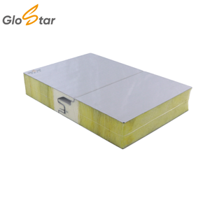 Panneau mural sandwich en <span class=keywords><strong>laine</strong></span> <span class=keywords><strong>de</strong></span> <span class=keywords><strong>verre</strong></span> ignifuge <span class=keywords><strong>de</strong></span> 75 mm d'épaisseur, hermétique et sur mesure, avec isolation en PU pour la construction - Product Image 4