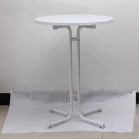 Tables portables pliantes légères, table pliable de 18 pouces, lot de 2, table ronde pliable en plastique