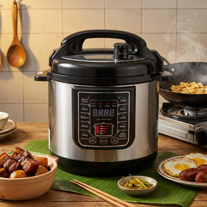 Cuisinière à pression <span class=keywords><strong>électrique</strong></span> multifonction 5L 6L 8L 10L 12L, 12-en-1 programmable, design de haute qualité pour la maison KC04006 - Product Image 3