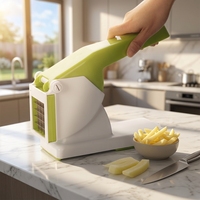 Smile Mom Plastic Groente Snijder S/S301 Roestvrijstalen Messen Multifunctionele Aardappel Snijder/Hakker Huishoudelijk Keuken Gereedschap