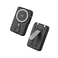 Batterie externe intelligente LDB20s avec écran latéral, charge sans fil magnétique 15W, charge rapide 20W, support de câble intégré, 10000mAh, service OEM