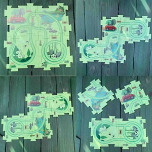 Gioco di Avventura per Bambini con Pista Elettrica in Plastica, Serie Funny Land, Auto Elettrica a Batteria, Gioco Puzzle Divertente - Product Image 2