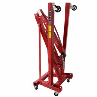 Lève-moteur hydraulique pliable à 6 roues, certifié CE REACH, 2 tonnes, châssis en acier robuste, exportation UE