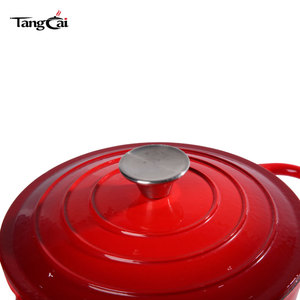 Olla <span class=keywords><strong>de</strong></span> <span class=keywords><strong>Hierro</strong></span> <span class=keywords><strong>Fundido</strong></span> Esmaltada <span class=keywords><strong>de</strong></span> Tamaño Familiar, No Tóxica, para Hornear Pan y Cocinar en el Hogar - Product Image 3
