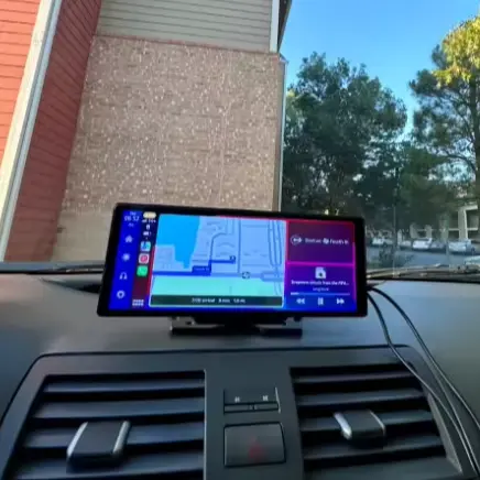 Autoradio stéréo 4k 10.26 pouces IPS écran tactile dans le tableau de bord Navigation GPS Autoradio avec lecteur DVD de voiture BT Autoradio