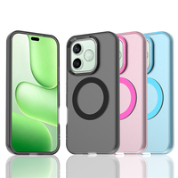 Coque de téléphone magnétique en TPU+PC givré de qualité supérieure, anti-traces de doigts, protection d'écran surélevée, antichoc pour Honor 600/600 Pro/600 Lite