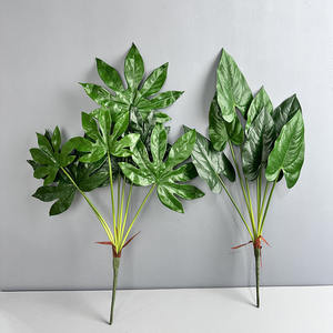 Planta Artificial de Hojas de Monstera de Tacto Real, Hojas de Taro de Primavera, Arbusto de Monstera Artificial con Raíz - Product Image 2