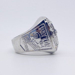 Anillo <span class=keywords><strong>del</strong></span> <span class=keywords><strong>Campeonato</strong></span> Mundial de los Chicago Cubs, Aleación de Plata Grabada, Joyería Unisex - Product Image 3