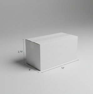 กล่องไปรษณีย์สีขาว 3 ชั้น ขนาด 12 x 8 x 2.75 นิ้ว น้ำหนักเบา สำหรับบรรจุภัณฑ์จัดส่ง ของขวัญ ผลิตภัณฑ์สมัครสมาชิก กล่องเก็บของ กล่องส่งของ - Product Image 1