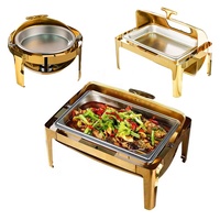 Catering keukengerei set, warmhouders, buffetchafers, buffetkachel, etalageverwarmer voor eten