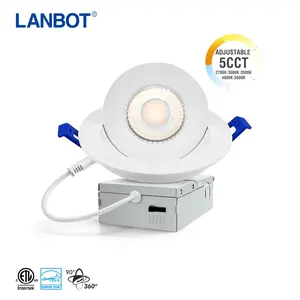 360D xoay LED có thể điều chỉnh SMD LED tại chỗ xuống ánh sáng đèn sân khấu xoay Gimbal Led Downlight