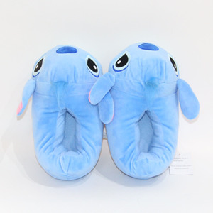 รองเท้าผ้าพลัฌลายการ์ตูนสติทช์น่ารักคุณภาพสูงสำหรับเด็ก ใส่สบาย อุ่นในฤดูหนาว ระบายอากาศได้ดี รองเท้าใส่ในบ้าน ขายส่ง - Product Image 4