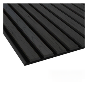 Panneaux muraux acoustiques modernes en placage de bois à lattes, insonorisants, écologiques, réduction du bruit de 80 %, pour maison, bureau, cinéma 3D - Product Image 1