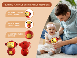 Cuddle terapi tidur, mesin kebisingan putih menenangkan, daya baterai. Bayi baru lahir, alat bantu tidur untuk penggunaan teater Rumah - Product Image 4