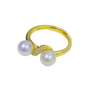 10640 Accesorios de Perlas DIY, Anillo de Plata S925 con Soporte Vacío para Perlas Redondas de 8-10 mm, Hermosos Accesorios de Joyería - Product Image 5