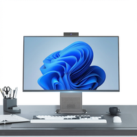 Komputer All-in-One 27 Inci AIO PC Intel Core I5 Generasi ke-7 16GB DDR3 512GB SSD Windows 10 Monitor IPS LED Meja Bisnis