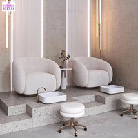 Fournisseurs de meubles de salon crème les plus populaires Chaises de pédicure spa à pied arrière court avec évier en céramique