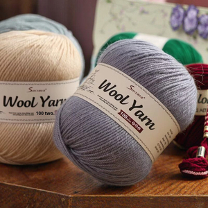 Chất Lượng Cao 100% Len Tay Dệt Kim Khăn Choàng Và Sợi Len Nhuộm Mô Hình Cảm Ứng Mềm Mại Nhanh Chóng Crochet Búp Bê Và Len Hat - Product Image 1