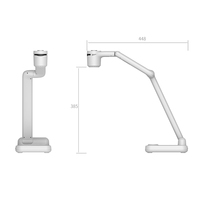 Cámara de Documentos A3/A4 de Alta Velocidad con Enfoque Automático de 8MP, Visualizador de Escritorio Portátil 4K con Control Remoto, Mini Escáner