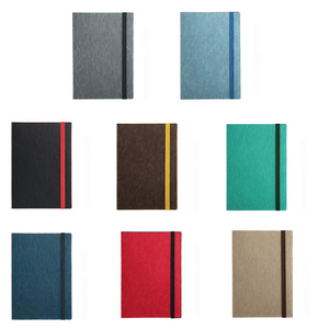 Carnet personnalisé format A5, couverture rigide en cuir véritable texturé, bloc-notes multifonctionnel coloré - Product Image 2