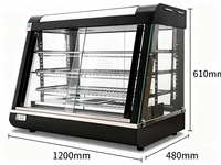 Vitrine chauffante pour aliments ASQ60-3, livraison directe d'usine, avec un bel aspect, pour KFC