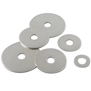 เครื่องล้างแบบธรรมดาสแตนเลส304 M4x8x0.5mm ถุงพลาสติก M3เซรามิกวงแหวนแยก DIN 125ผลิตจากเหล็กกล้าคาร์บอน - Product Image 1