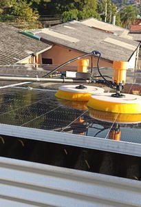 Robot de nettoyage professionnel à double tête pour panneaux solaires, étanche, pour le lavage de panneaux photovoltaïques, adapté au nettoyage humide et à sec - Product Image 5