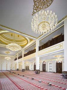 Lámpara <span class=keywords><strong>de</strong></span> Araña Estilo <span class=keywords><strong>Mezquita</strong></span> <span class=keywords><strong>de</strong></span> Cristal ECOJAS para <span class=keywords><strong>Casa</strong></span> <span class=keywords><strong>de</strong></span> Descanso, Centro Comercial, Hotel, Iluminación para Grandes Proyectos - Product Image 6