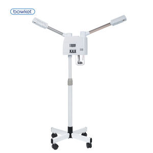 Vaporizador Facial eléctrico BOWKET, soporte de pulverizador de salón de belleza de doble tubo, agua caliente fría, operación iónica, medidor de recarga de agua con ozono - Product Image 1