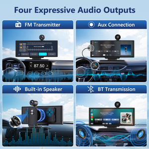 Autoradio HD 10,26 pouces pour Carplay et Android <span class=keywords><strong>Auto</strong></span> avec caméra embarquée 4K, enregistrement double avant/intérieur, GPS pour voitures, camions - Product Image 6